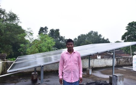 शामपुर के सपन मंडावी के घर पहुंचा पीएम सूर्यघर योजना का लाभ, महीने का बिजली बिल हुआ जीरो