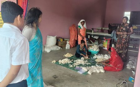 प्रमुख सचिव श्रीमती निहारिका बारिक ने किया मशरूम इकाई का निरीक्षण, ग्रामीण महिलाओं की आजीविका को सराहा