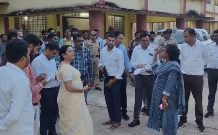 एकलव्य आदर्श आवासीय विद्यालय में छात्र आत्महत्या मामले पर कलेक्टर ने किया निरीक्षण, जांच के बाद होगी कार्यवाही