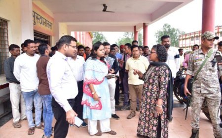 कलेक्टर ने एकलव्य आवासीय विद्यालय बेड़मा का किया निरीक्षण, दी व्यवस्थाओं सुधार के निर्देश