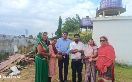 हरित शक्ति वेलफेयर फाउंडेशन ने किया वृक्षारोपण, महिलाओं को आत्मनिर्भर बनाने सिलाई प्रशिक्षण केन्द्र का शुभारंभ