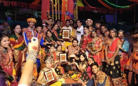 किरंदुल में शाही डांडिया संध्या का भव्य समापन, रंगारंग उत्सव और गरबे की धुन से झूमा नगर