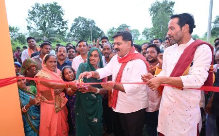 उपमुख्यमंत्री विजय शर्मा ने ग्राम कुरूवा में सामुदायिक भवन का लोकार्पण कर दिया ग्रामीण विकास को नई दिशा