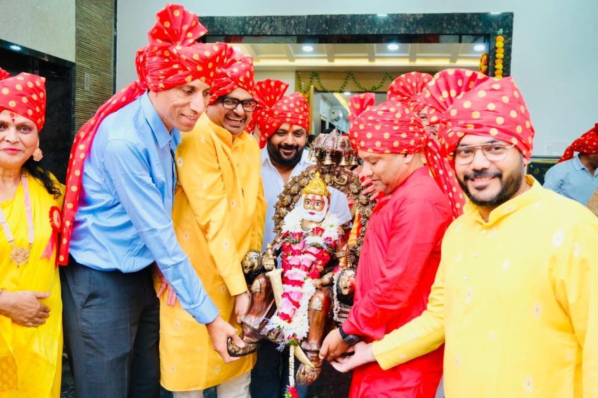 अग्रसेन जयंती पर छत्तीसगढ़ी अग्रवाल समाज ने भव्य पूजा-अर्चना और शोभायात्रा का आयोजन