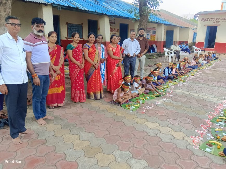 नेपानगर में नवरात्र के अवसर पर 802 कन्याओं का किया गया भव्य कन्या भोज