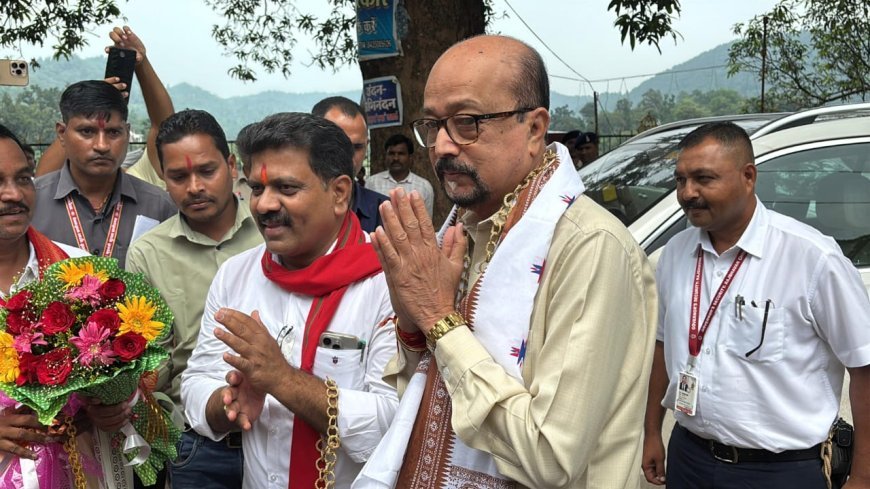 भोरमदेव मंदिर में राज्यपाल रमेन डेका का उप मुख्यमंत्री विजय शर्मा ने किया स्वागत