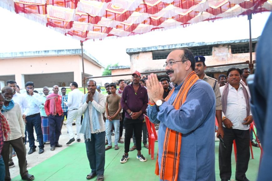 उप मुख्यमंत्री अरुण साव ने लोरमी में जनचौपाल लगाकर सुनी जनता की समस्याएं, 94 लाख के विकास कार्यों की घोषणा