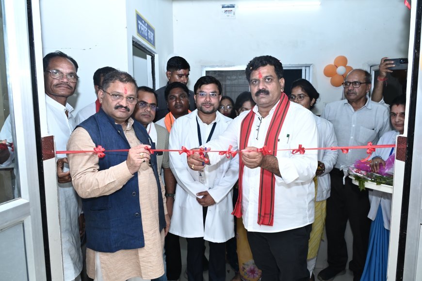 बोड़ला में उपमुख्यमंत्री विजय शर्मा ने आधुनिक सोनोग्राफी मशीन का शुभारंभ, ग्रामीणों को मिलेगी स्थानीय जांच सुविधा