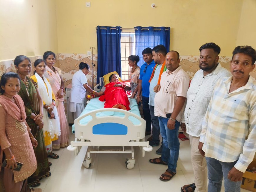 सेवा पखवाड़ा में भाजपा मंडल दोरनापाल ने किया रक्तदान, नगर पंचायत अध्यक्ष राधा नायक भी बनीं प्रेरणा
