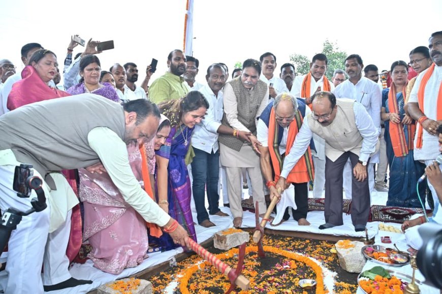 रायपुर पश्चिम में 96 करोड़ की योजनाओं का भूमिपूजन, उपमुख्यमंत्री अरुण साव ने सभी 70 वार्डों के लिए विकास कार्यों की घोषणा की