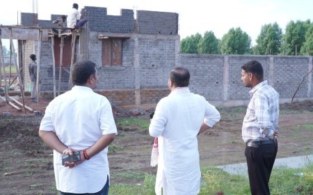 विधायक दीपेश साहू ने ग्राम देवरबीजा में 49.98 लाख की लागत से निर्माणाधीन मिनी स्टेडियम का किया निरीक्षण