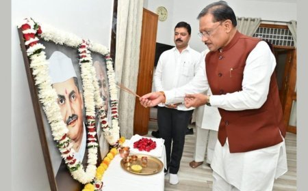 मुख्यमंत्री विष्णु देव साय ने गांधी और शास्त्री जयंती पर किया नमन, बताया प्रेरणास्रोत