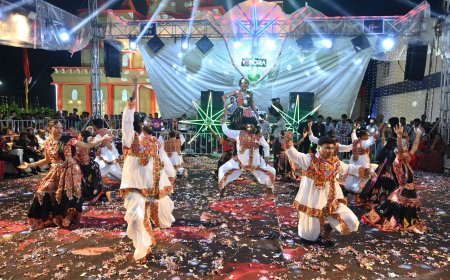 बचेली में बीटीएस द्वारा गरबा नाईट सीजन-4 का शानदार आयोजन, मातृका ग्रुप ने जीता फाइनल