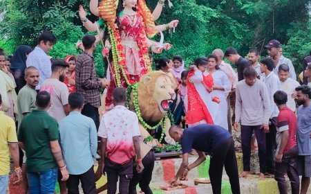 खैरागढ़ में माता रानी विसर्जन ने रचा इतिहास, दशहरे से भी ज्यादा उमड़ा जनसैलाब