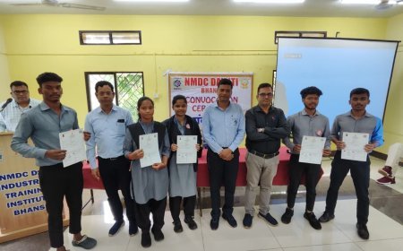 एनएमडीसी डीएवी आईटीआई भांसी में कौशल दीक्षांत समारोह संपन्न, प्रशिक्षु डोगेंद्र ने राष्ट्रीय स्तर पर दिलाया गौरव