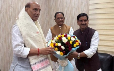 बिलासपुर एयरपोर्ट के विस्तारीकरण को लेकर रक्षा मंत्री से सीएम साय की चर्चा, परिसर में इंडस्ट्रियल पार्क विकास पर भी विचार