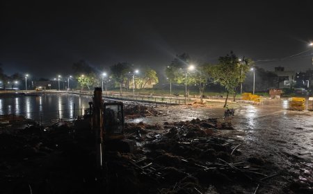 दुर्गोत्सव उपरांत महादेवघाट विसर्जन कुण्ड की रात्रिकालीन विशेष सफाई, नगर निगम जोन 8 की पहल