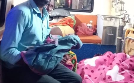 एम्बुलेंस बनी जन्मस्थली: 108 संजीवनी एक्सप्रेस में गूंजी नवजीवन की किलकारी, मां-बेटी दोनों सुरक्षित