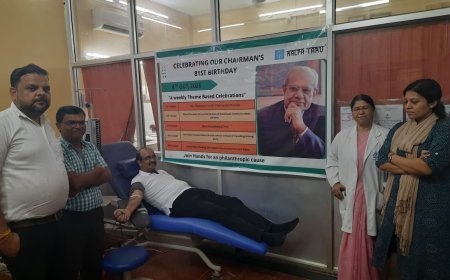 कल्पतरु प्रोजेक्ट्स ने एमडी के जन्मदिन पर आयोजित किया भव्य रक्तदान शिविर, 45 लोगों ने किया ‘महादान’