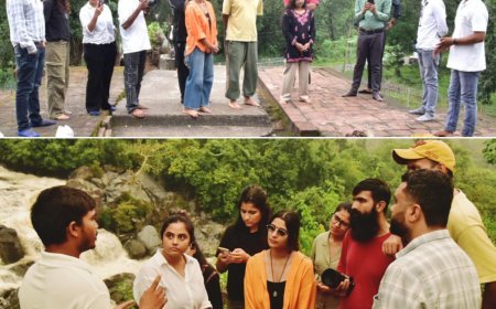 “बस्तर राइजिंग” टीम का टाटामारी में स्वागत, गोबरहीन शिवलिंग और होनहेड़ जलप्रपात का किया भ्रमण