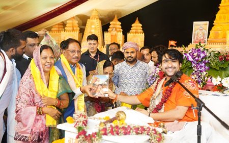 हनुमंत कथा के समापन पर पं. धीरेंद्र कृष्ण शास्त्री का प्रवचन: अधर्म के खिलाफ आवाज उठाना हर हिंदू का धर्म, मुख्यमंत्री विष्णुदेव साय ने की गौमाता दर्जे की घोषणा