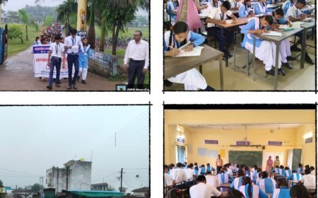 शासकीय उच्चतर माध्यमिक विद्यालय बेलोदी में भारतीय संस्कृति सामान्य ज्ञान परीक्षा 2025 का सफल आयोजन, नशा मुक्ति रैली से छात्र-छात्राओं ने संदेश भी दिया