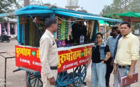 पिपरिया में तंबाकू नियंत्रण अभियान: 24 चालान, विक्रेताओं और उपभोक्ताओं को दी गई जागरूकता