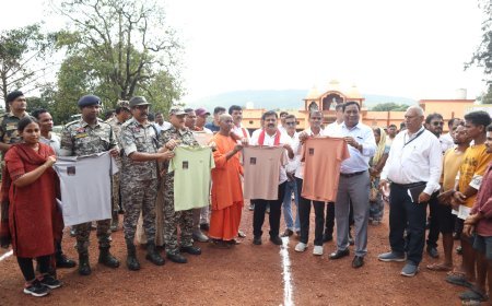 उप मुख्यमंत्री विजय शर्मा ने सुदूर वनांचल ग्राम कच्चापाल से किया ‘बस्तर ओलंपिक 2025’ का शुभारंभ, जनजातीय युवाओं की प्रतिभा को मिलेगा नया मंच