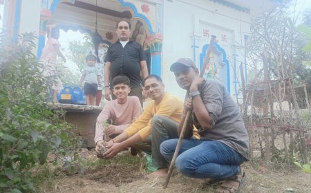 सोमनापुर में बेटे के जन्मदिन पर शमी पौधारोपण, पर्यावरण संरक्षण का संदेश