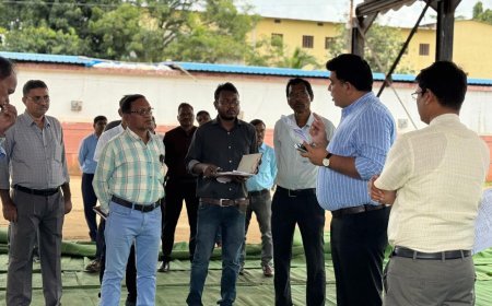 राज्योत्सव-2025 की तैयारियों का कलेक्टर ने किया पूर्व निरीक्षण, दिए आवश्यक निर्देश