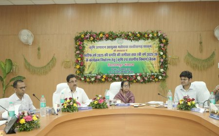 कोरबा में कृषि उत्पादन आयुक्त सहला निगार की अध्यक्षता में बिलासपुर संभाग की एपीसी समीक्षा बैठक संपन्न, रबी 2025-26 की तैयारियों पर विशेष जोर