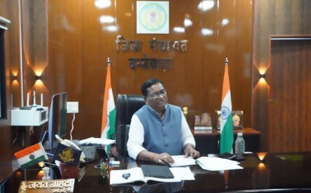 बस्तर कमिश्नर डोमन सिंह ने दंतेवाड़ा में एसडीएम कार्यालय व जिला पंचायत का औचक निरीक्षण किया