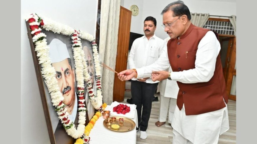 मुख्यमंत्री विष्णु देव साय ने गांधी और शास्त्री जयंती पर किया नमन, बताया प्रेरणास्रोत