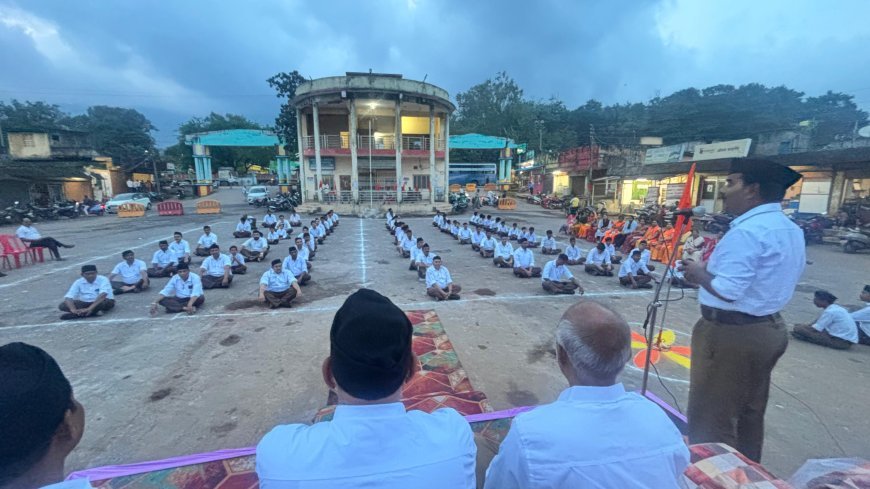 आरएसएस के 100 वर्ष पूर्ण होने पर बचेली मंडल में हुआ अभूतपूर्व राष्ट्रभक्ति आयोजन