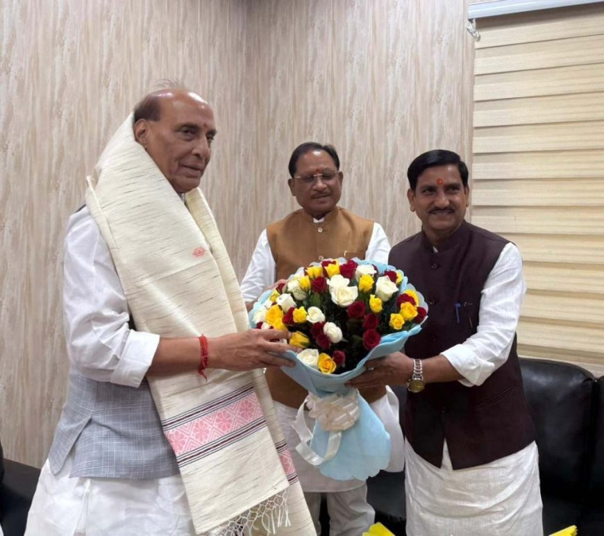 बिलासपुर एयरपोर्ट के विस्तारीकरण को लेकर रक्षा मंत्री से सीएम साय की चर्चा, परिसर में इंडस्ट्रियल पार्क विकास पर भी विचार