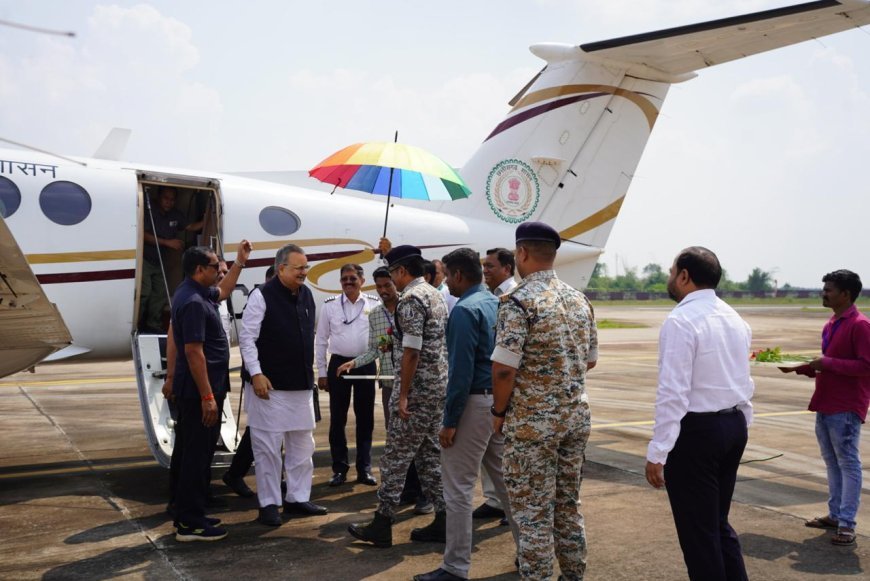 विधान सभा अध्यक्ष डॉ. रमन सिंह का जगदलपुर एयरपोर्ट पर स्वागत, दो दिवसीय प्रवास की शुरुआत