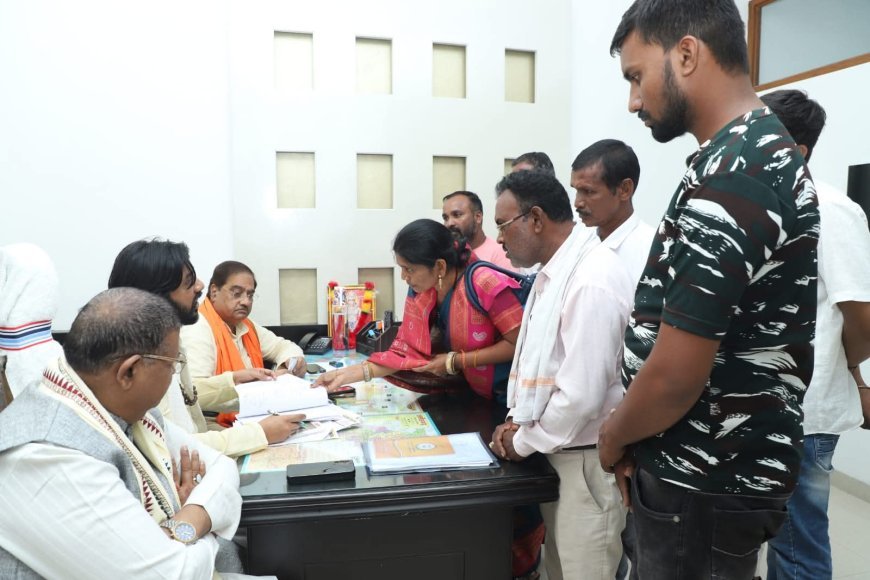 कुशाभाऊ ठाकरे परिसर में भाजपा सहयोग केंद्र में समस्याओं का त्वरित निराकरण, मंत्री खुशवंत ने की समीक्षा