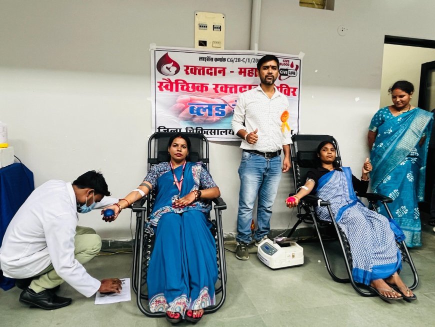 गुरुकुल पब्लिक स्कूल में नवजीवन सेवा संस्थान एवं जिला चिकित्सालय के सहयोग से रक्तदान शिविर का आयोजन, 15 यूनिट रक्त संग्रहित