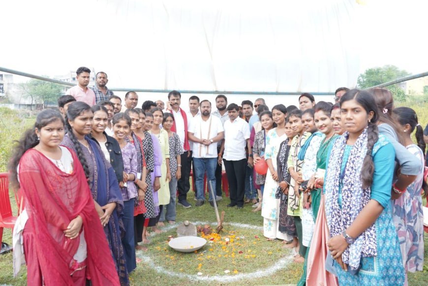 बेमेतरा में 100 बेड के कन्या छात्रावास का भूमिपूजन — विधायक दीपेश साहू ने बेटियों के सुरक्षित भविष्य की रखी नींव
