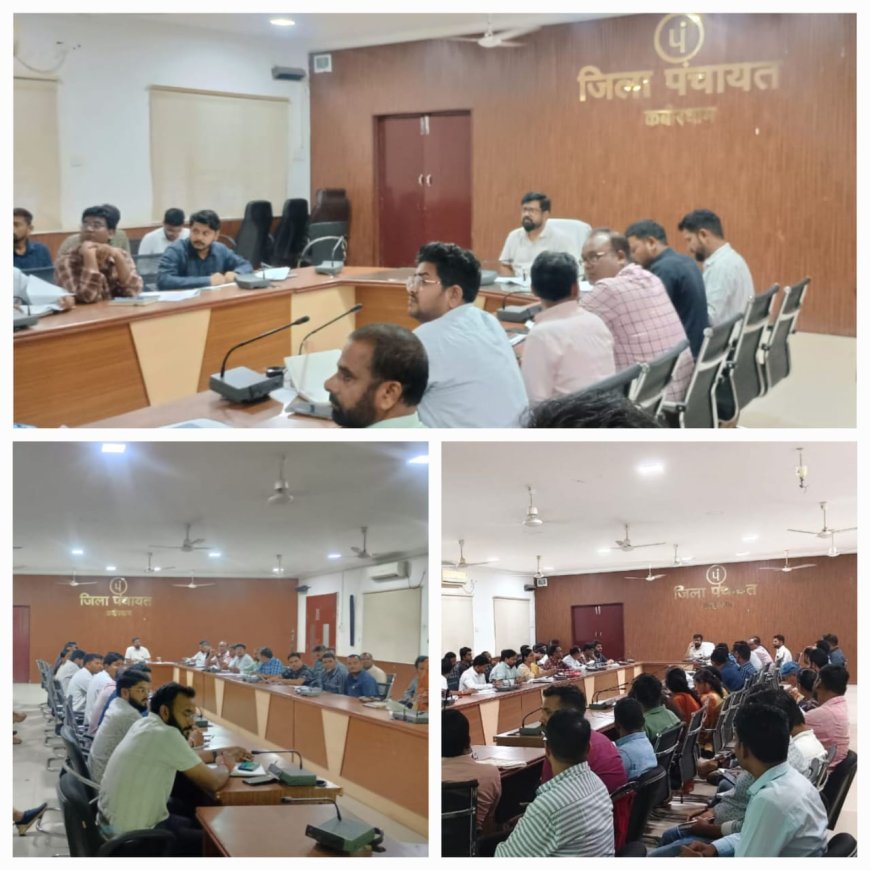 मनरेगा कार्यों में तेजी लाएं, गुणवत्ता पर कोई समझौता नहीं — सीईओ अजय त्रिपाठी