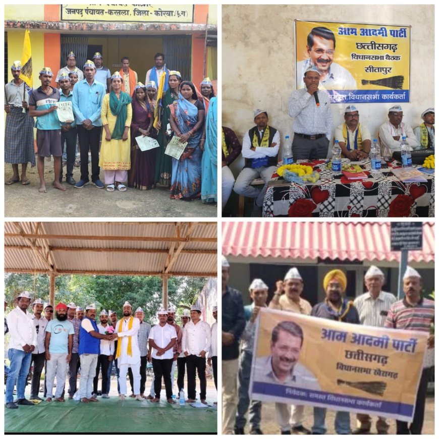 आम आदमी पार्टी ने प्रदेशभर में कार्यकर्ता बैठकें संपन्न कर संगठन मजबूती पर जोर दिया
