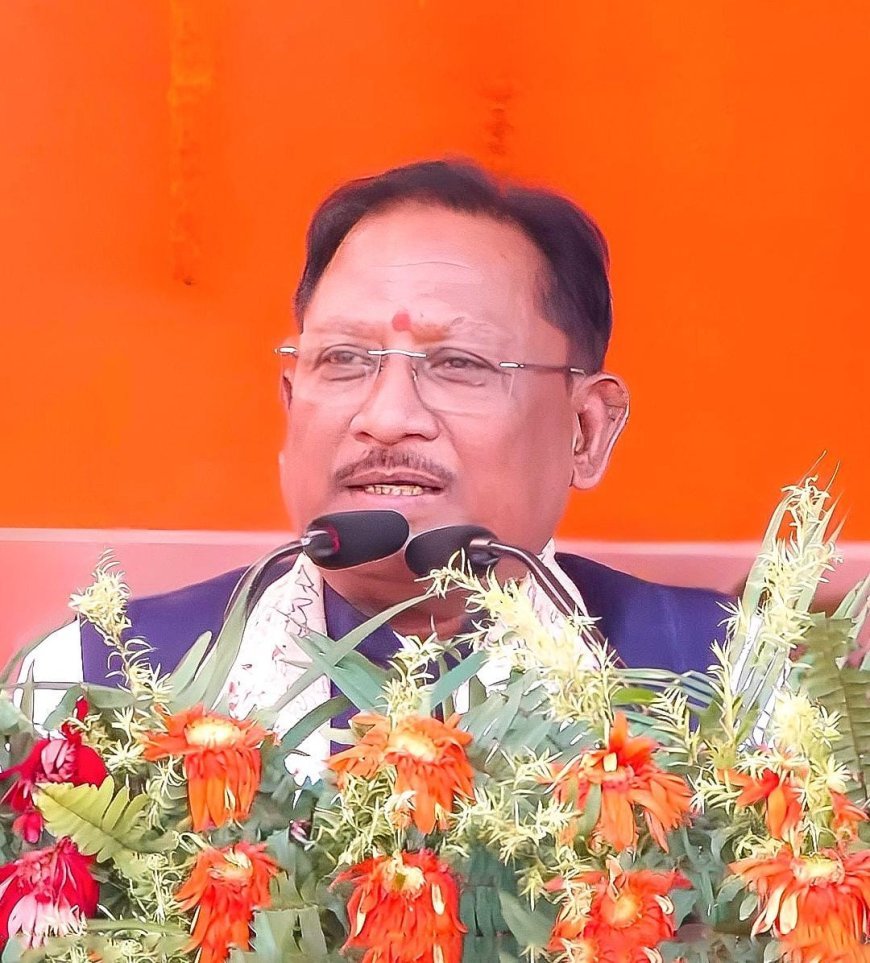 बिहार में एनडीए के पक्ष में उत्साहजनक माहौल : मुख्यमंत्री विष्णु देव साय ने कहा — भाजपा जहां होती है, वहां होता है विकास