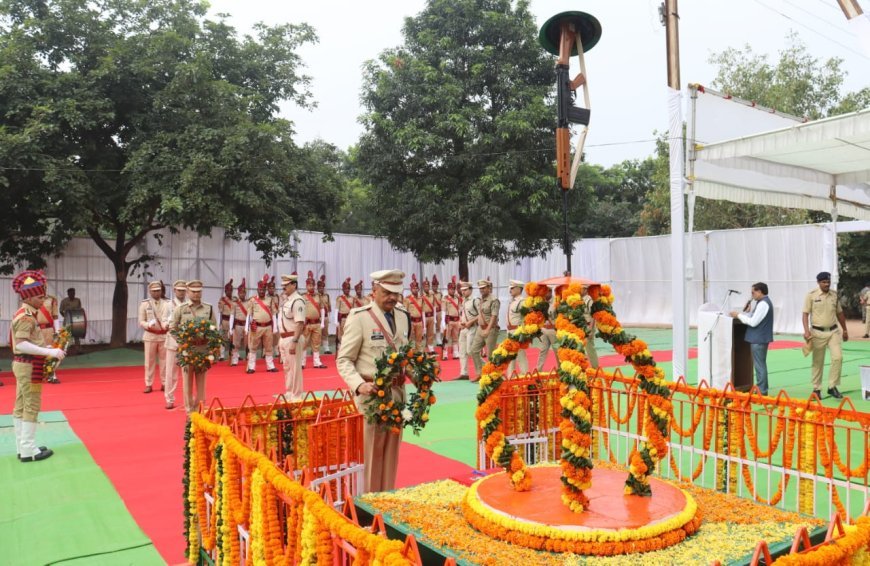 कबीरधाम में पुलिस स्मृति दिवस पर 191 वीर शहीदों को दी गई भावभीनी श्रद्धांजलि