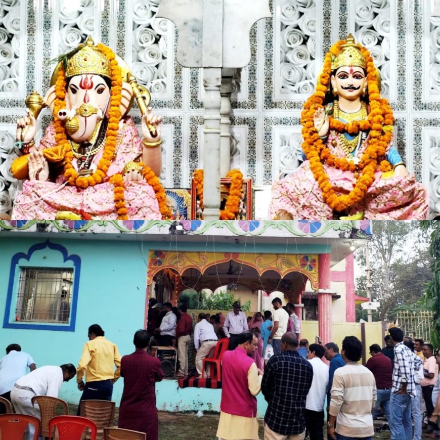 कायस्थ समाज का होली मिलन व श्री चित्रगुप्त/भाई दूज पूजा संपन्न