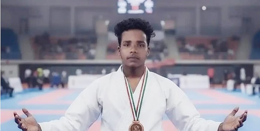 सीमित संसाधन, बड़ा हौसला — दुर्गूकोंदल के संदीप नेताम ने राष्ट्रीय कराते चैम्पियनशिप में जीता कांस्य पदक