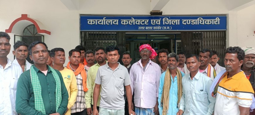 जवेली पंचायत के ग्रामीणों ने की वन अधिकार पट्टा की मांग, कहा – मजबूरी में 10-15 रुपये किलो में बेच रहे धान