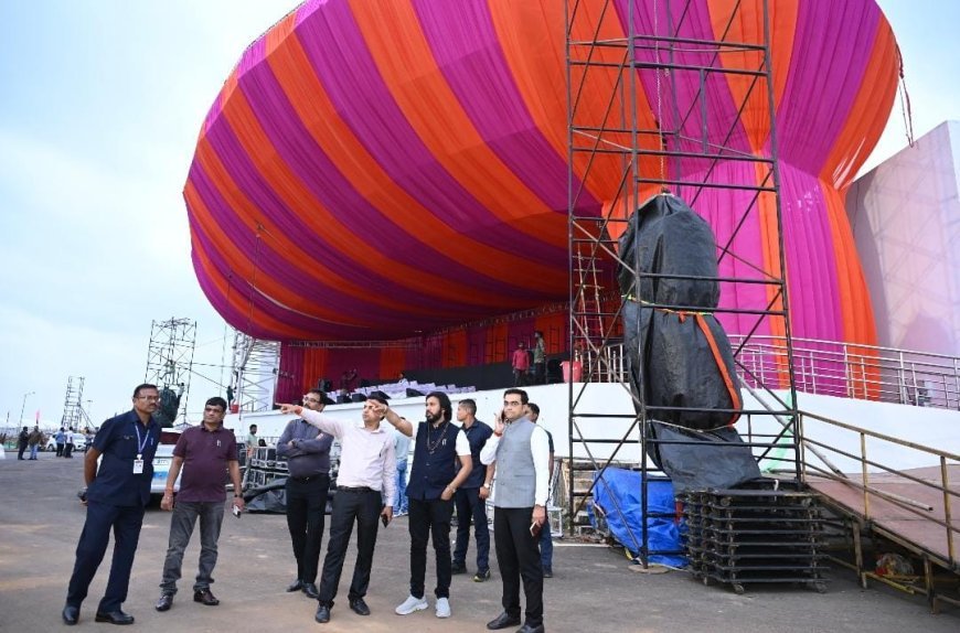 कैबिनेट मंत्री गुरु खुशवंत साहेब जी ने नए विधानसभा भवन एवं राज्योत्सव स्थल का निरीक्षण कर तैयारियों का लिया जायजा