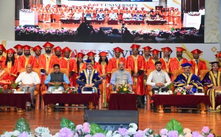 AAFT विश्वविद्यालय के दीक्षांत समारोह में राज्यपाल के साथ शामिल हुए विधायक अनुज शर्मा, बोले– शिक्षा आत्मनिर्भरता और सामाजिक समरसता का माध्यम