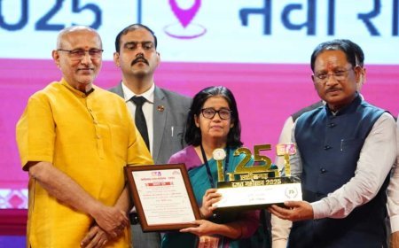 राज्योत्सव 2025 में कृषि विभाग की प्रदर्शनी को मिला द्वितीय पुरस्कार, 25 वर्षों की विकास यात्रा पर आधारित रहा आकर्षण का केंद्र