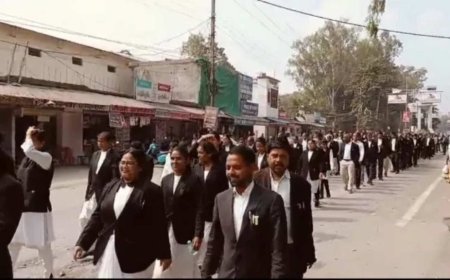 अंबिकापुर में अधिवक्ताओं की अनिश्चितकालीन हड़ताल शुरू, न्यायालय भवन को वर्तमान स्थल पर बनाने की मांग